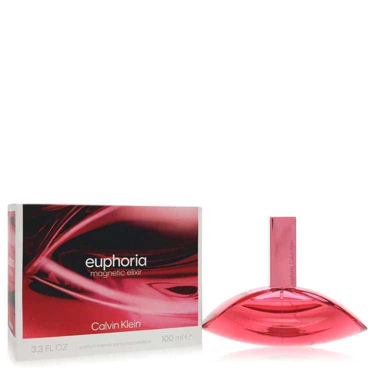 3.4 oz Calvin Klein Euphoria Magnetic Elixir Parfum Intense bottle - women's ambery floral fragrance with ambrette absolute, orchid, and vanilla