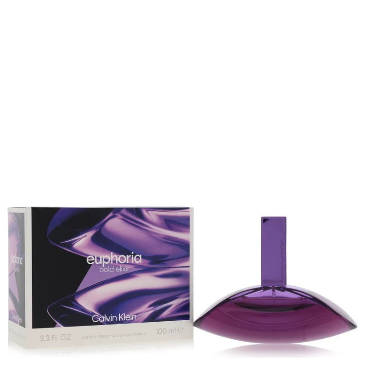 Calvin Klein Euphoria Bold Elixir bottle - floral woody perfume with smoky orchid, jasmine, vanilla and oakwood