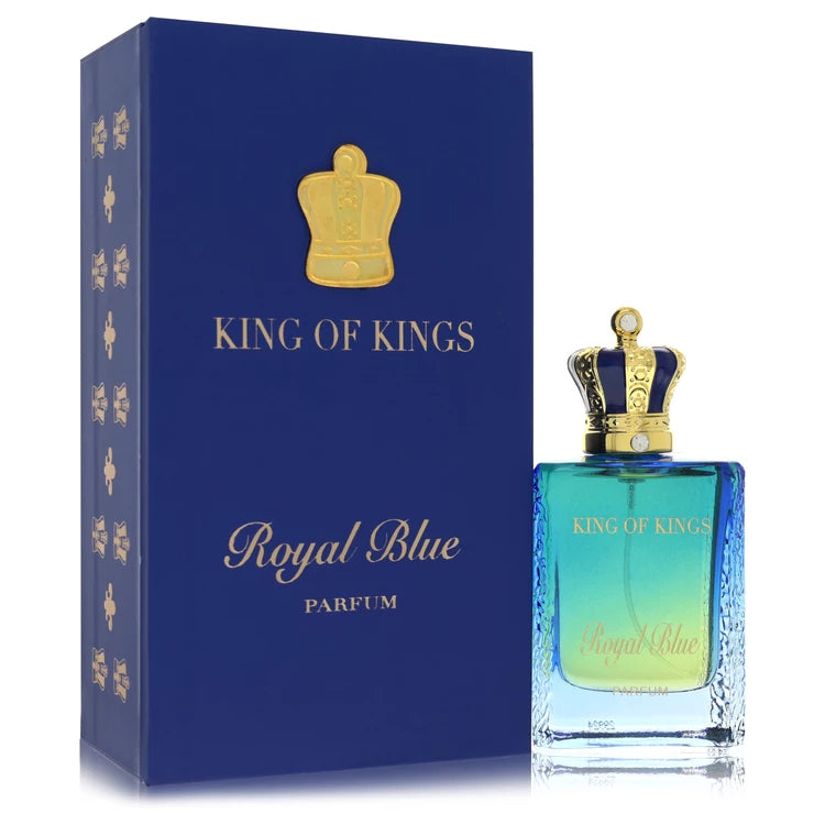 “Macarena King of Kings Royal Blue men’s cologne with Bergamot, Lavender, and Cedarwood”