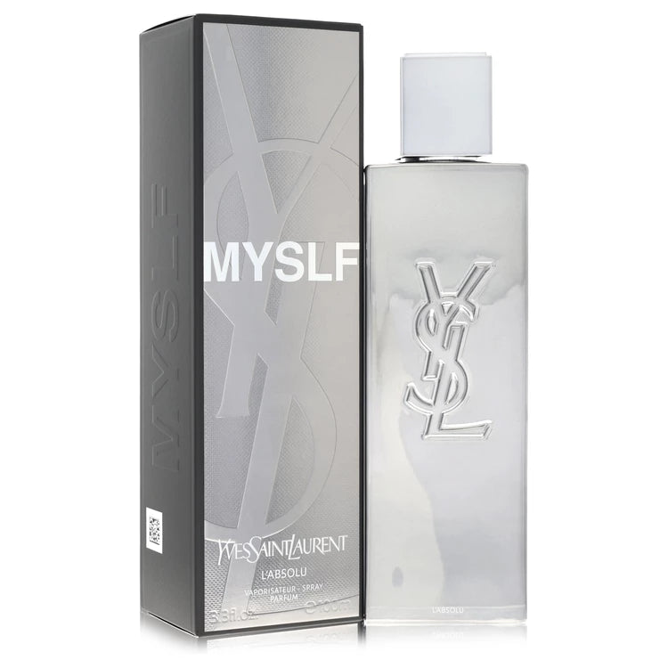 Yves Saint Laurent MYSLF L'Absolu bottle with bergamot, ginger, cardamom, orange blossom and patchouli
