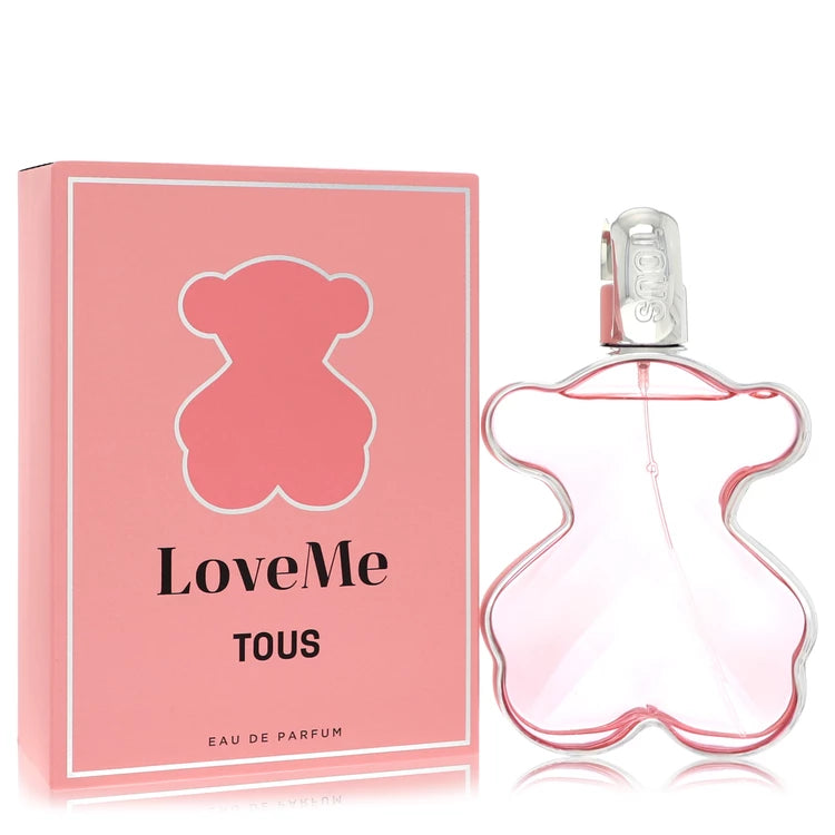 Tous Love Me perfume bottle and packaging on a white background