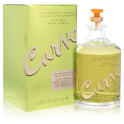 Liz Claiborne Curve Cologne bottle — fresh green aromatic men’s Eau de Cologne with juniper berries, lavender, lemon, pineapple, cactus, ginger, violet, amber, musk, sandalwood, and vetiver.