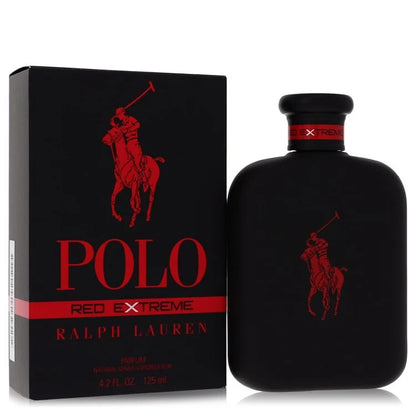 Ralph Lauren Polo Red Extreme perfume bottle and packaging on a white background