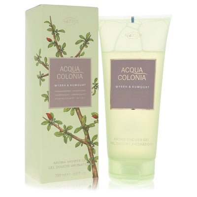 4711 Acqua Colonia Myrrh & Kumquat Eau de Cologne bottle — luxury unisex citrus oriental fragrance featuring evocative notes of kumquat, bergamot, and myrrh