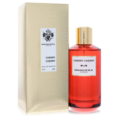 Mancera Cherry Cherry perfume bottle — fruity fragrance for unisex wear with black cherry, bergamot, lemon, orris, jasmine, heliotrope, patchouli, white musk, and vanilla notes