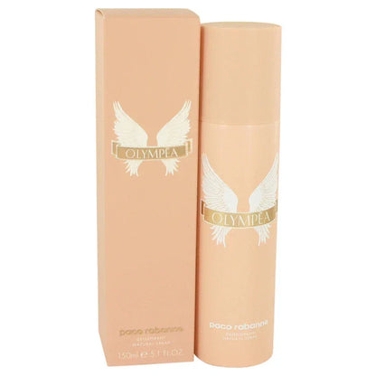 Paco Rabanne Olympia perfume bottle and packaging on a white background