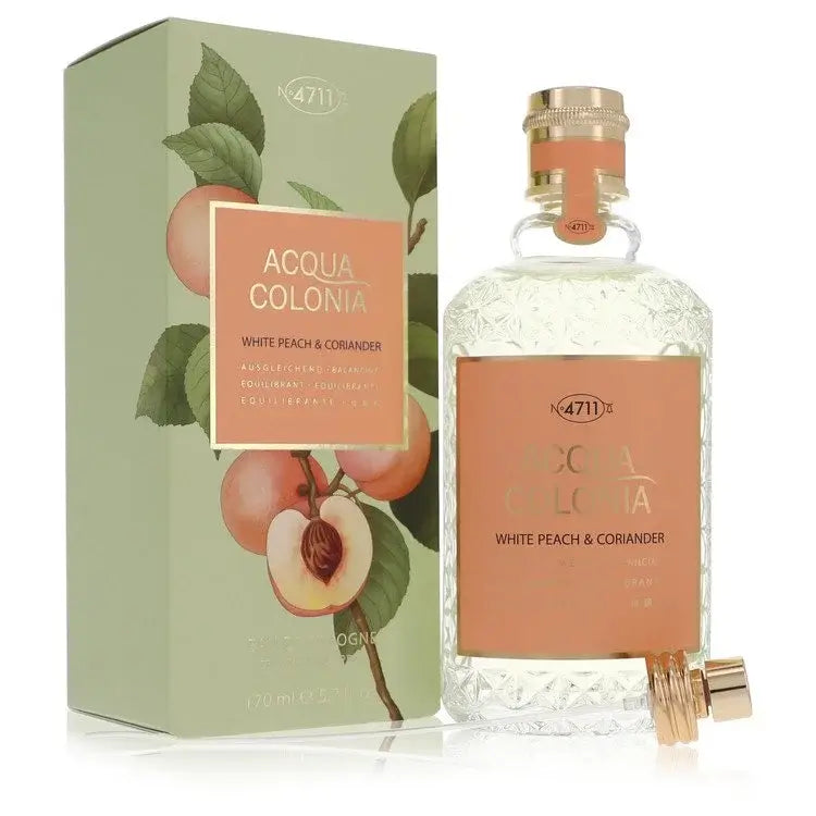 4711 Acqua Colonia White Peach & Coriander Perfume 5.7 oz Eau De Cologne Spray (Unisex)