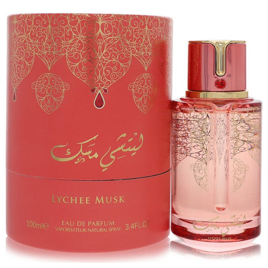 3.4 oz Eau De Parfum SprayArabiyat Prestige Lychee Musk PerfumeBy Arabiyat Prestige for Men and WomenGuilty Fragrance