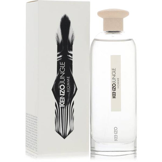 Kenzo Jungle Pour Homme bottle with sweet lime, maté, nutmeg, cedar, Siam benzoin and guaiac wood notes
