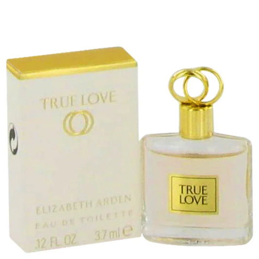 Elizabeth Arden True Love perfume bottle and packaging on a white background