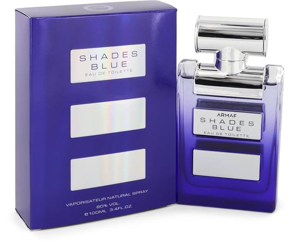 Armaf Shades Blue cologne bottle - woody aromatic fragrance with grapefruit, ginger, mint, pine, cedar and vetiver