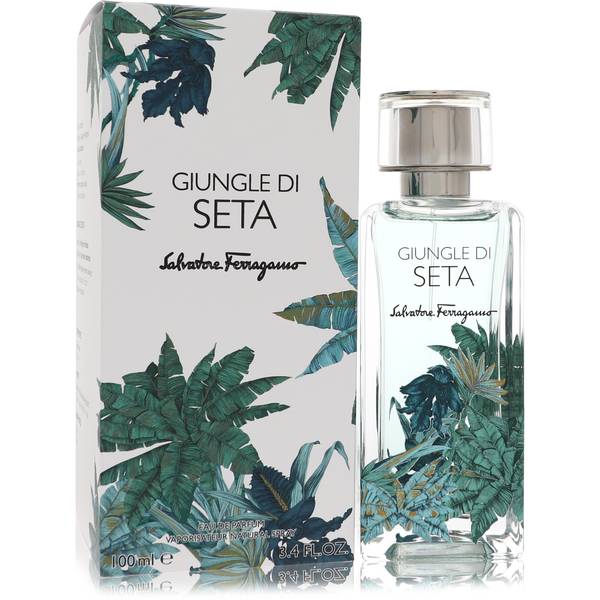 Salvatore Ferragamo Giungle Di Seta bottle - floral green unisex perfume with pea, peony and musk