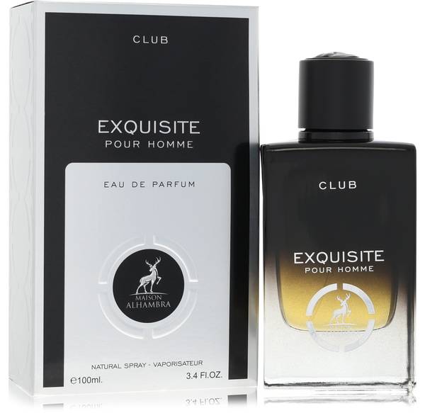 Maison Alhambra Club Exquisite bottle - men's aromatic fruity fragrance with cardamom, pear, clary sage, orris, vanilla and vetiver

