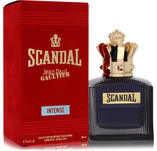 Jean Paul Gaultier Scandal Intense purple perfume bottle with cardamom, ylang-ylang and vanilla absolute notes

