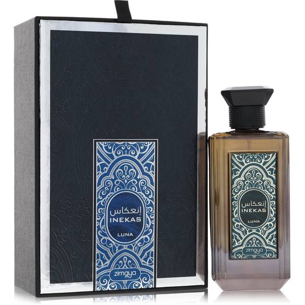 Afnan Zimaya Inekas Luna Perfume bottle - amber fougere Eau de Parfum with bergamot, orange, iris and chestnut
