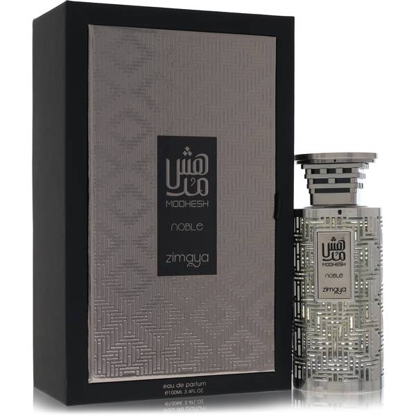 Afnan Zimaya Modhesh Noble Eau de Parfum for Men and Women bottle - Unisex aromatic spicy fragrance with bergamot, cardamom, black currant, ginger, orange blossom, lavender, musk, patchouli, and amber