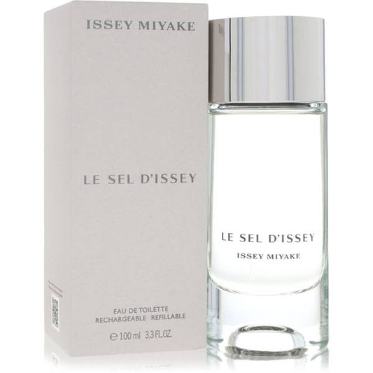 Issey Miyake Le Sel d’Issey Eau de Toilette bottle - French men's woody aquatic fragrance with sea salt, ginger, laminaria seaweed, vetiver, upcycled cedarwood, and oakmoss