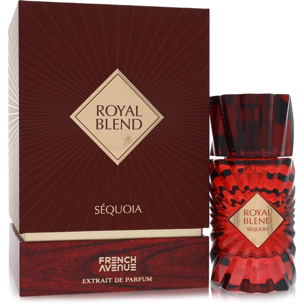 Fragrance World Royal Blend Sequoia Perfume bottle - floral fruity gourmand Extrait with raspberry, cognac, rose and sandalwood
