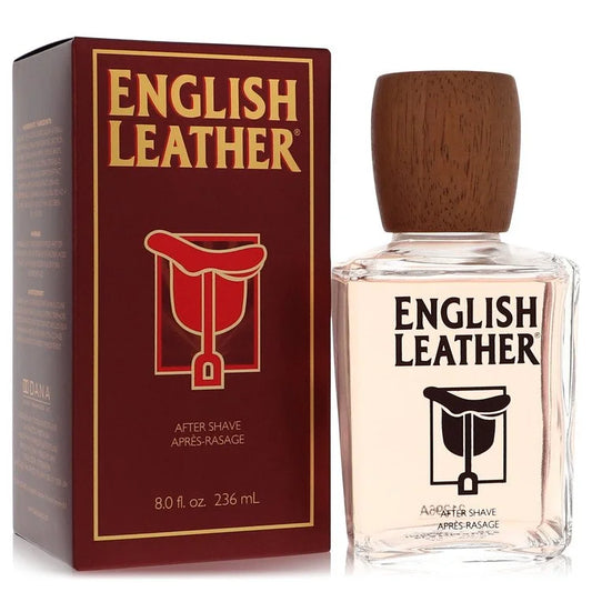 English Leather Cologne by Dana bottle - classic leather fragrance with citrus, lavender, rosemary, cedar, tonka bean, vetiver and musk
