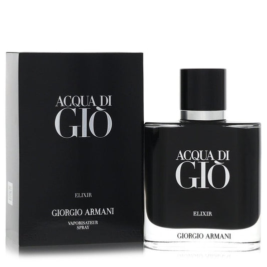 Acqua Di Gio Elixir Cologne by Giorgio Armani aquatic woody aromatic men's fragrance bottle