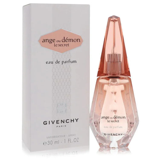 Givenchy 'ange ou demon le secret' eau de parfum bottle and packaging on a white background 1.0 oz