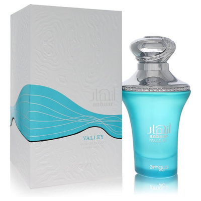 Afnan Zimaya Anhaar Valley bottle — woody aromatic oriental cologne with bergamot, cardamom, iris, and vetiver notes.