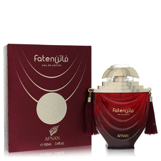 Afnan Faten Joulia perfume bottle and packaging on a white background