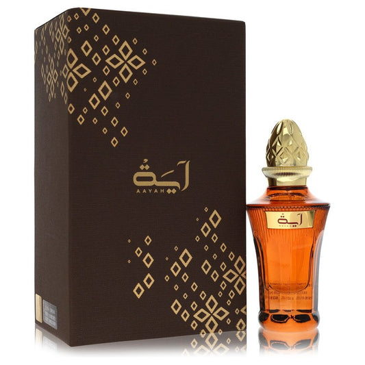 Ahmed Al Maghribi Aayah bottle — oriental spicy woody fragrance with top notes of citrus and spicy accords.