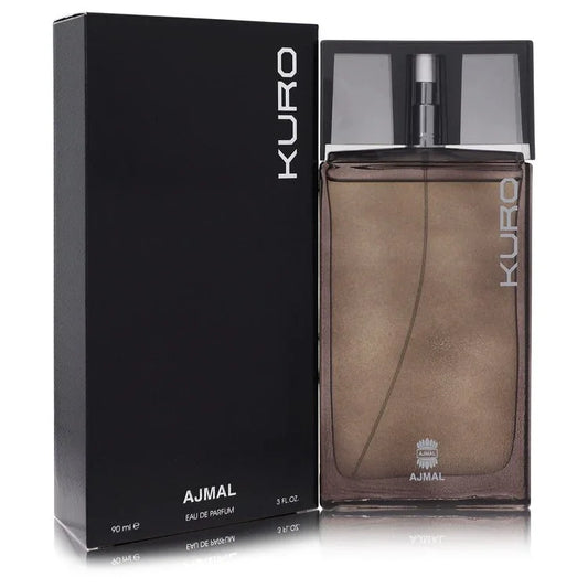 AJMAL KURO perfume bottle and packaging on a white background