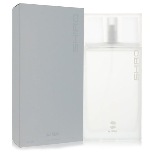 SHIRO perfume bottle and packaging on a white background