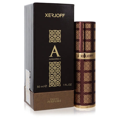 1 oz Xerjoff Alexandria II Eau de Parfum bottle with lavender, cinnamon, rosewood, Bulgarian rose, Laotian oud and sandalwood