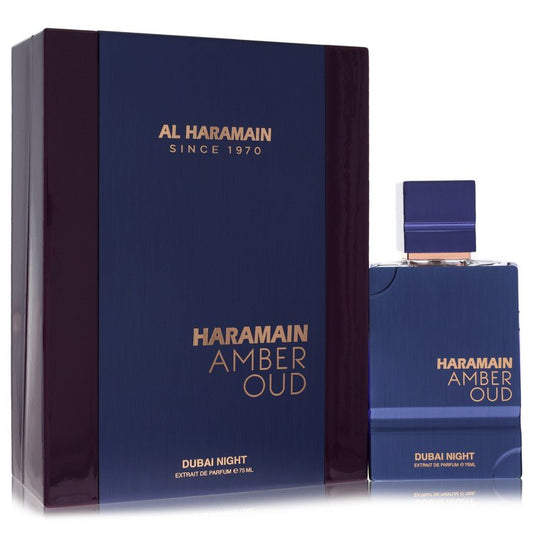 Al Haramain Amber Oud perfume bottle and packaging on a white background