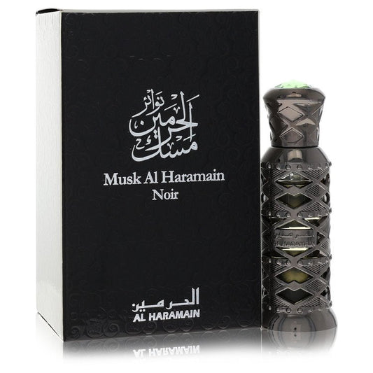 Al Haramain Musk Noir Perfume bottle — Musky Floral Amber Woody unisex fragrance with citrus, fresh accords, white florals, powdery accords, musk, amber, and woods
