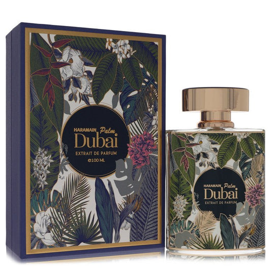 Al Haramain Palm Dubai Perfume bottle — oriental woody floral fragrance with citrus, fruity accords, florals, warm spices, oud, amber, musk and sandalwood