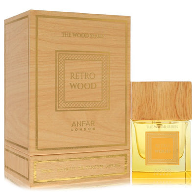 Anfar Retro Wood cologne bottle by Anfar — robust woody spicy fragrance with citrus, spices, woods, earth, musk, amber, and cedar notes