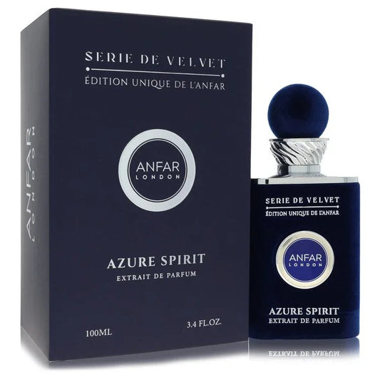 Anfar London Azure Spirit perfume bottle and packaging on a white background