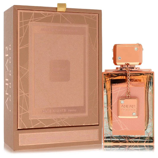 Anfar London Date Nights perfume bottle showcasing a sophisticated oriental woody fragrance for evening wear
