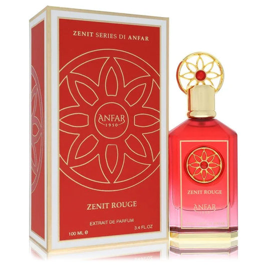 Anfar Zenit Rouge perfume bottle and packaging on a white background
