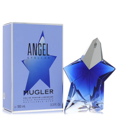 Angel Stellar Lumineuse Perfume by Thierry Mugler bottle — Gourmand Floral Amber women's fragrance with red berries, praline, and vanilla notes