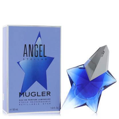 Angel Stellar Lumineuse Perfume by Thierry Mugler bottle — Gourmand Floral Amber women's fragrance with red berries, praline, and vanilla notes
