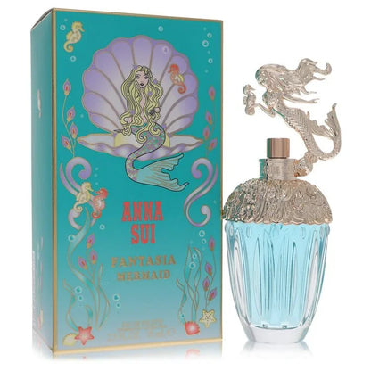 Anna Sui Fantasia Mermaid perfume bottle and packaging with mermaid design.