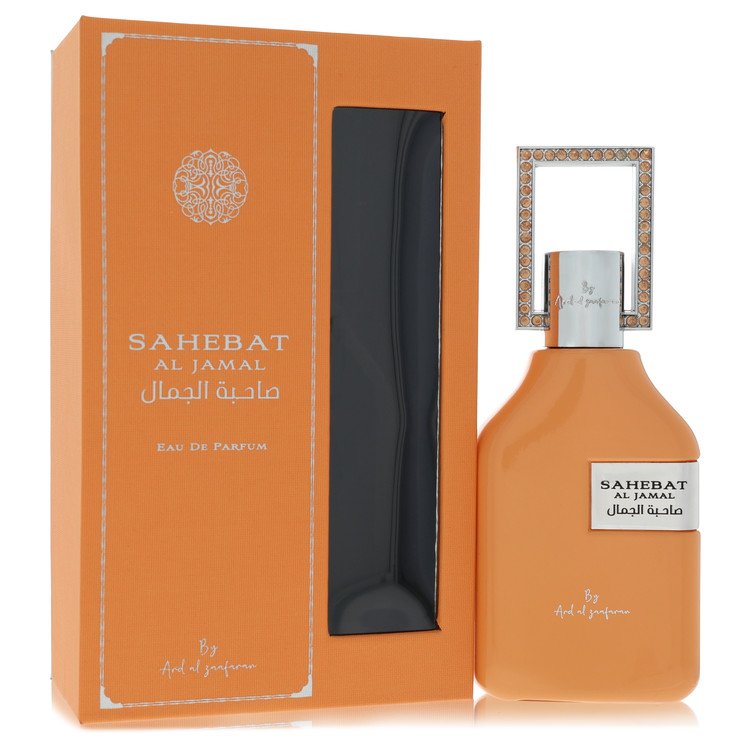 Ard Al Zaafaran Sahebat Al Jamal Eau de Parfum bottle — luxury unisex oriental floral fragrance featuring precious saffron, velvet rose, and deep oud notes