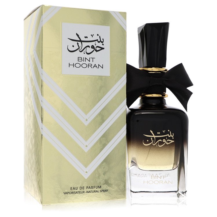 Ard Al Zaafaran Bint Hooran Perfume bottle — amber spicy floral women’s Eau de Parfum with coriander, citrus, cypress, nutmeg, saffron, blue lotus, amber, musk, tobacco, sandalwood, cedar, and vetiver.