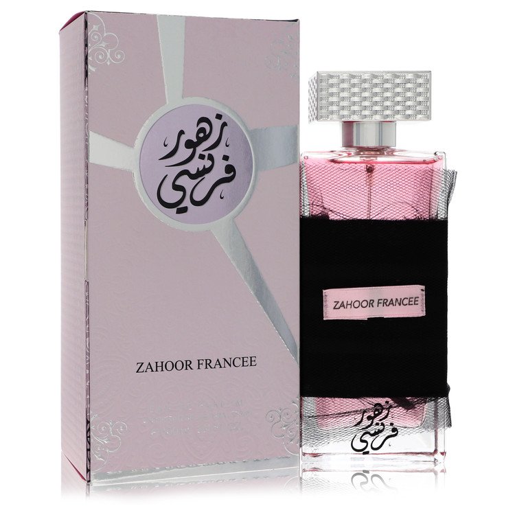 Ard Al Zaafaran Zahoor Francee Eau de Parfum bottle — luxury floral fruity feminine fragrance featuring fresh pineapple, elegant rose, and white musk notes