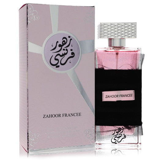 Ard Al Zaafaran Zahoor Francee Eau de Parfum bottle — luxury floral fruity feminine fragrance featuring fresh pineapple, elegant rose, and white musk notes