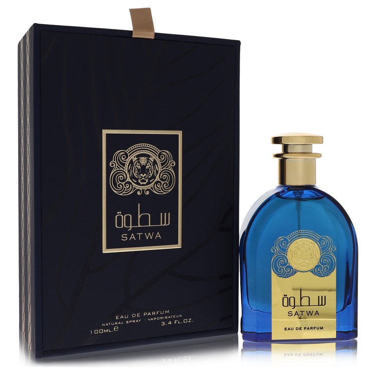 Ard Al Zaafaran Satwa Eau de Parfum bottle — luxury unisex woody oriental fragrance featuring aromatic lavender, intense cinnamon, and warm cedarwood notes