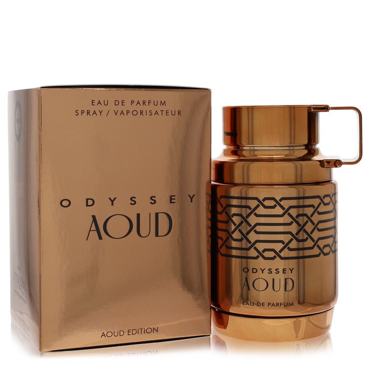 Armaf Odyssey Aoud Cologne bottle — oriental woody fragrance with grapefruit, bergamot, black pepper, saffron, oud and patchouli
