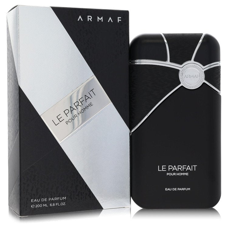 Armaf Le Parfait Pour Homme Eau de Parfum bottle with black currant, pineapple, lemon, jasmine, ambergris and patchouli