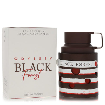 Armaf Odyssey Black Forest Perfume bottle — Woody Aromatic Ambery men's fragrance with bergamot, cedarwood, amber, and vanilla notes