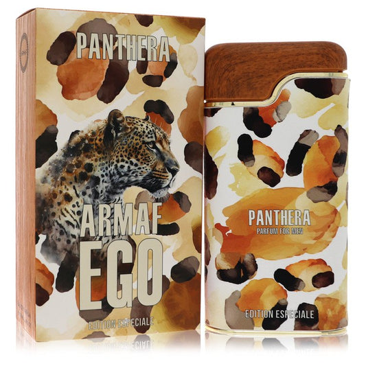 Panthera Armaf Ego perfume bottle and packaging with leopard design